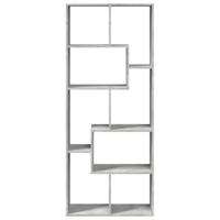 Kamerscherm / boekenkast 67x25x161,5 cm bewerkt hout betongrijs - thumbnail