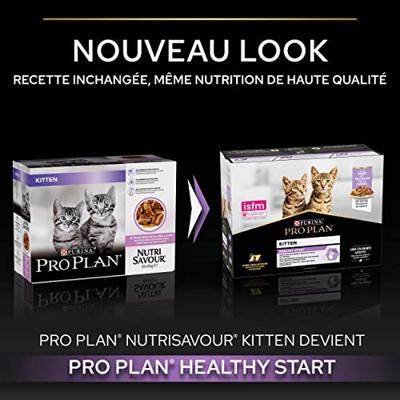 Purina Pro Plan Healthy Start rijk aan kalkoen kitten natvoer 10x85g