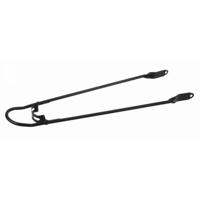 spatbordstang 28" met bumper. Montage op frame dmv M5 boutje. mat zwart - thumbnail