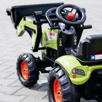 CLAAS Arion 410 pedaal-graaflaadmachine met graafmachine - thumbnail