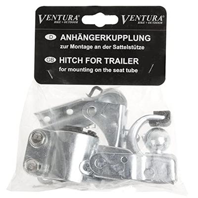 Ventura Aanhangwagenkoppeling 4-delig staal met zadelpenadapter