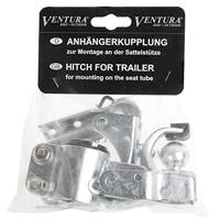Ventura Aanhangwagenkoppeling 4-delig staal met zadelpenadapter - thumbnail