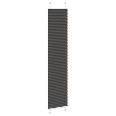 VidaXL Plissé rolgordijn 45x200 cm stofbreedte 44,4 cm polyester zwart VidaXL Plissé rolgordijn 45x200 cm stofbreedte 44,4 cm polyester zwart