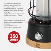 Brennenstuhl 1171800 Oplaadbare Campinglamp Cal 1 Met Henneptouw En Bamboevoet (370 Lm, Ip44, Brandtijd Tot 75h, Dimbaar, Instelbare Lichtkleur) - thumbnail