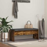 Halbank met kussen Gerookt eiken 100 x 38 x 46 cm - thumbnail