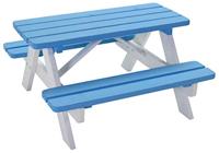 Mickey kinderpicknicktafel blauw/wit - thumbnail