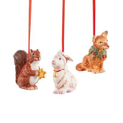 Villeroy & Boch Nostalgic Ornaments Bosdieren 3st Villeroy & Boch Nostalgic Ornaments Bosdieren 3st