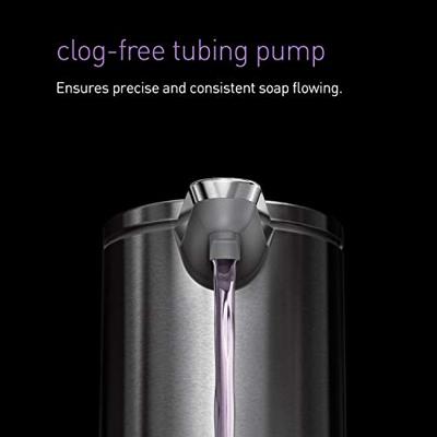 Simplehuman Zeepdispenser Sensor Oplaadbaar 266 ml RVS Glimmend Zilver - thumbnail