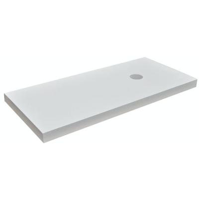 Wastafelblad Wiesbaden Rechthoek 100x46x5,5cm MDF Hoogglans Wit 1 Afvoergat Wastafelblad Wiesbaden Rechthoek 100x46x5,5cm MDF Hoogglans Wit 1 Afvoergat