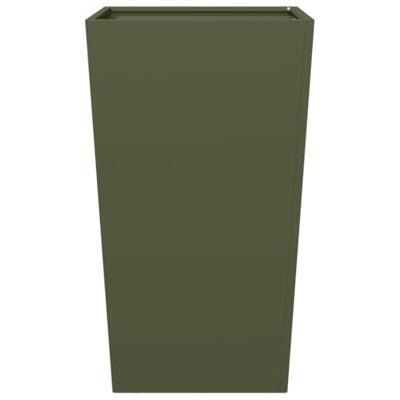 Plantenbak 45x45x75 cm staal olijfgroen Plantenbak 45x45x75 cm staal olijfgroen