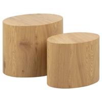 Bendt Salontafel 'Petrine' Eiken-look, Set van 2 stuks - thumbnail