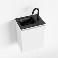 MONDIAZ OLAN 40cm toiletmeubel talc. LEX wastafel urban links 1 kraangat - thumbnail