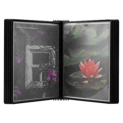 Wandelement Djois Flex-O-Frame premium A4 met 10-tassen zwart