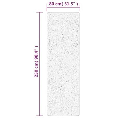 VidaXL Vloerkleed pamplona shaggy hoogpolig modern 80x250 cm goudkleur - thumbnail