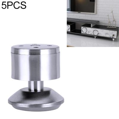 5 STKS roestvrijstaal draad tekening verdikt kolom sofa meubel kast voet hoogte: 60mm 5 STKS roestvrijstaal draad tekening verdikt kolom sofa meubel kast voet hoogte: 60mm