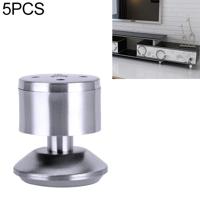 5 STKS roestvrijstaal draad tekening verdikt kolom sofa meubel kast voet hoogte: 60mm - thumbnail