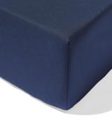 HEMA Hoeslaken 180x200cm zacht katoen donkerblauw (donkerblauw) - thumbnail