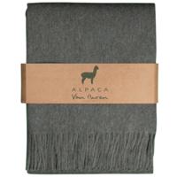 Alpaca Plaid - Donkergroen - 200x150cm - Nieuw! - thumbnail