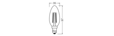 OSRAM HOMELIGHTING 4099854445675 LED-lamp Energielabel D (A - G) E14 3.4 W Koudwit (Ø x h) 35.00 mm x 35.00 mm 1 stuk(s) OSRAM HOMELIGHTING 4099854445675 LED-lamp Energielabel D (A - G) E14 3.4 W Koudwit (Ø x h) 35.00 mm x 35.00 mm 1 stuk(s)