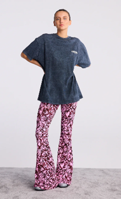 Stieglitz Chaline flared legging roze