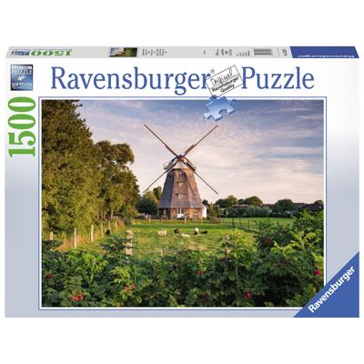 Puzzel ravensburger windmolen aan oostzee 1500st