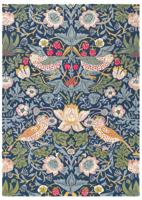 Morris & Co - Strawberry Thief indigo 27708 - 140x200 cm Vloerkleed - thumbnail