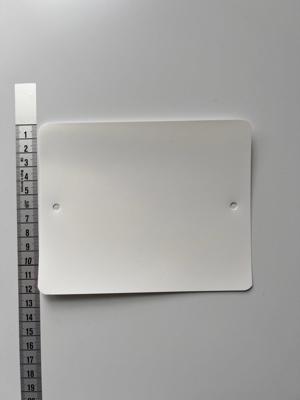 PVC labels 120x150 mm 2 gaten wit