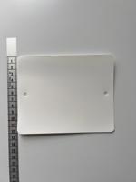 PVC labels 120x150 mm 2 gaten wit - thumbnail