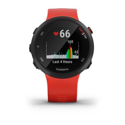 Forerunner 45 - Zwart - smart watch met band - silicone - lava red - bandgrootte 129-197 mm - L