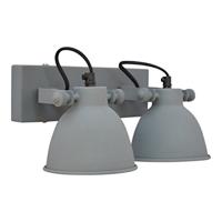 Urban Interiors Wandlamp 'Industrial double' kleur grijs - thumbnail