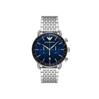 Emporio Armani Aviator blauwe wijzerplaat Herenhorloge AR11238 - thumbnail