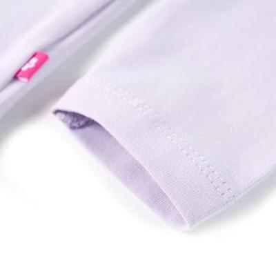 Kindershirt met lange mouwen ballerinaprint 104 lichtlila
