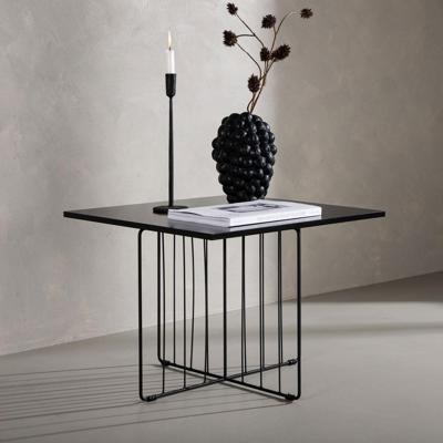 Nohr Salontafel 'Ashlynn' 60 x 60cm, kleur Zwart Nohr Salontafel 'Ashlynn' 60 x 60cm, kleur Zwart