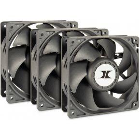 Inter-Tech 88887368 koelsysteem voor computers Computer behuizing Ventilator 12 cm Zwart 3 stuk(s)