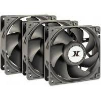 Inter-Tech 88887368 koelsysteem voor computers Computer behuizing Ventilator 12 cm Zwart 3 stuk(s) - thumbnail
