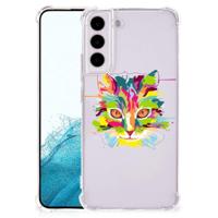 Samsung Galaxy S22 Plus Stevig | Bumper Hoesje | Cat Color - thumbnail