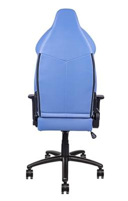 Thermaltake GGC-VCO-LWLWDS-01 gamestoel Gaming leunstoel Gecapitonneerde zitting Blauw, Wit Thermaltake GGC-VCO-LWLWDS-01 gamestoel Gaming leunstoel Gecapitonneerde zitting Blauw, Wit