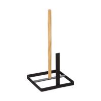 Houder voor keukenpapier Secret de Gourmet Zwart 15 x 15 x 30 cm Hout - thumbnail