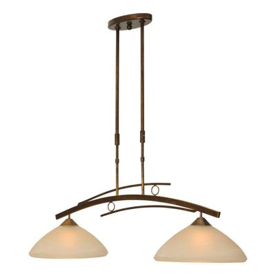 Masterlight Eetkamer hanglampBolzano 2-lichts bronsbruin - 2936-21-34