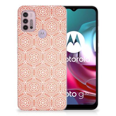 Motorola Moto G30 | G10 | TPU bumper | Pattern Orange Motorola Moto G30 | G10 | TPU bumper | Pattern Orange