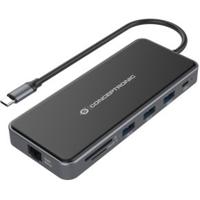 Conceptronic DONN15G laptop dock & poortreplicator Bedraad USB 3.2 Gen 1 (3.1 Gen 1) Type-C Grijs - thumbnail