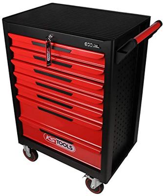 KS Tools 897.0007 Werkplaatswagen Plaatstaal Kleur (specifiek): Zwart-rood
