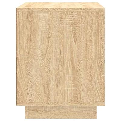 Nachtkastjes 2 st 44x35x45 cm bewerkt hout sonoma eikenkleurig