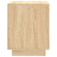 Nachtkastjes 2 st 44x35x45 cm bewerkt hout sonoma eikenkleurig - thumbnail