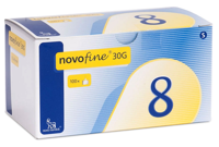 Novo Nordisk Novofine naalden 0.30 x 8 mm 30 gram 100 Stuks - thumbnail