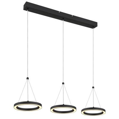 Globo 3-lichts hanglampGrenvix design zwart - 67188-3H