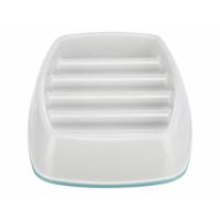 Trixie voerbak slowfeeding kunststof / tpr grijs - thumbnail