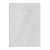 Douchebak Sanitop Just Creating Relievo Crag 100x160 cm Mat Wit Brauer - thumbnail