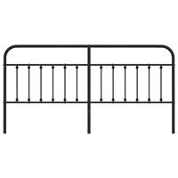 Hoofdbord metaal zwart 200 cm - thumbnail