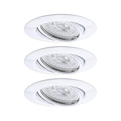 Paulmann 93426 Inbouwlamp Set van 3 stuks LED GU10 Wit Paulmann 93426 Inbouwlamp Set van 3 stuks LED GU10 Wit
